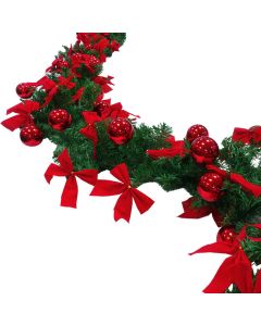 DENIS Novogodišnja girlanda 5m, zelena/crvena