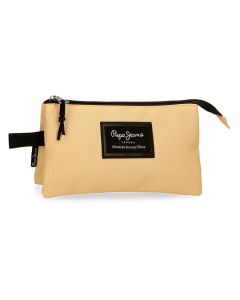 PEPE JEANS ARIS prazna pernica sa 3 pregrade - žuta