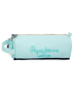 PEPE JEANS DALMA prazna pernica - tirkizna