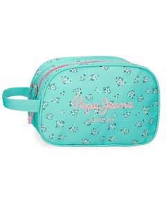 PEPE JEANS NORA ženski neseser sa 2 pregrade - tirkizna