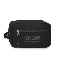 PEPE JEANS EDWARD muški neseser sa 2 pregrade - crna
