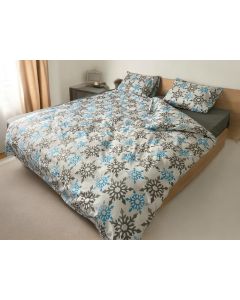 VIKTORIJA Posteljina Plave pahulje  200x220cm - VLK000411-plavepahul