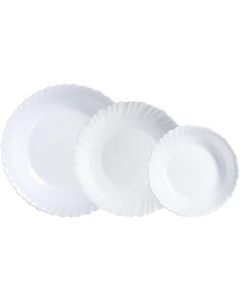 LUMINARC Set tanjira Feston 18/1, bela - D8786