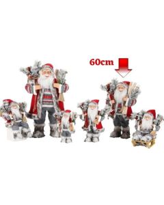 Novogodišnja figura Deda Mraz 60cm, crvena