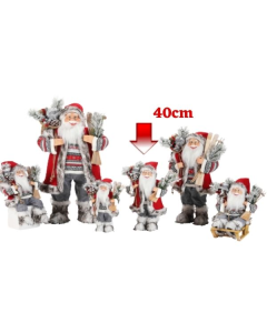 Novogodišnja figura Deda Mraz crveni 40 cm 42-70194 - 42-70194