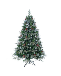 Novogodišnja jelka snežna sa šišarkama 150 cm 42-70674 - 42-70674