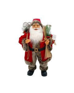 Novogodišnja figura Deda Mraz 80cm, crvena