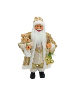 Novogodišnja figura Deda Mraz 60cm, zlatna