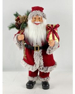 Novogodišnja figura Deda Mraz, crveni, 50cm - 42-71318