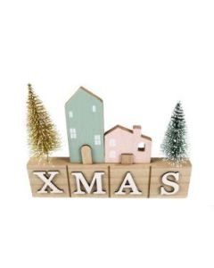 Drveni novogodišnji ukras Xmas