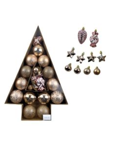 Set novogodišnjih ukrasa za jelku 24/1, srebrna