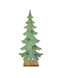 Drveni novogodišnji ukras Jelka 34.5x31x32x5cm