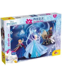 Lisciani Slagalica 24 pcs Frozen 2u1 složi I oboji - 42176