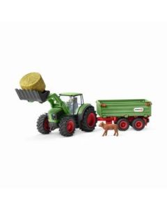 Schleich Traktor sa prikolicom - 42379-1