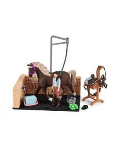 Schleich Mesto za kupanje konja sa Emily & Luna - 42438-1