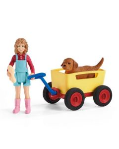 SCHLEICH Devojčica I pas