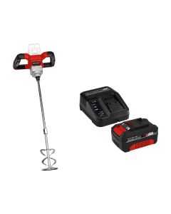 EINHELL Aku mešač za boju i malter + Power-X-Change 18V 4,0Ah punjač i baterija TE-MX 18 Li-Solo