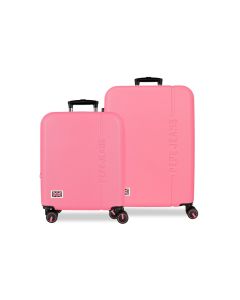 PEPE JEANS ARIS set kofera 2/1 - pink