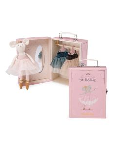 MOULIN ROTY Plišana igračka balerina, u koferu - La petite école de danse - 667151