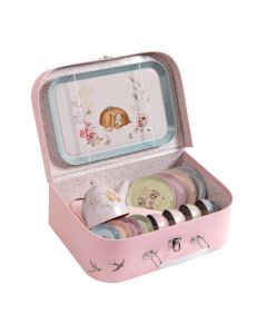 MOULIN ROTY Igračka metalni set za čaj  u koferu - Les Rosalies