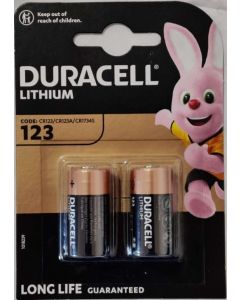 DURACELL Baterije HPL 123, 3V, 140mAh, Lithium 17x33,4mm, 2 kom (cena po komadu) - 42317