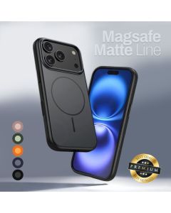 Maska za iPhone 16 6.1 crna Magsafe Matte Line