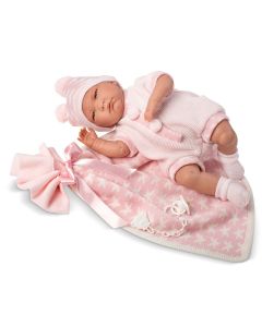 LLORENS Lutka beba Mimi sa roze jastukom - 74034-1-1