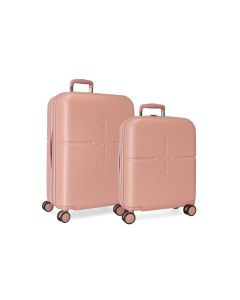 PEPE JEANS ABS Set kofera 2/1 - powder pink