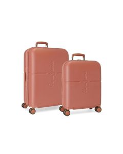 PEPE JEANS ABS Set kofera 2/1 - koralna