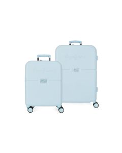 PEPE JEANS ACCENT ABS Set kofera 2/1 - sky blue