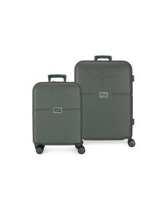 PEPE JEANS ACCENT ABS Set kofera 2/1 - tamno zelena