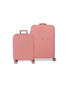 PEPE JEANS ACCENT set kofera 2/1 - powder pink