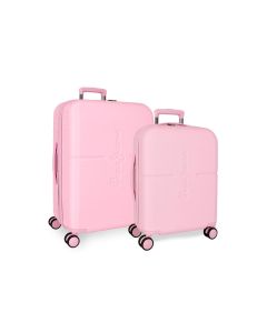 PEPE JEANS ABS Set kofera 2/1 - light pink