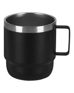 Termo šolja KAVA 180 ml – nerđajući čelik 304, dupli zid, crna