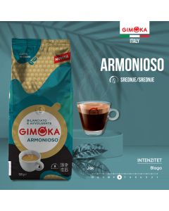 GIMOKA ARMONIOSO ПРЖЕНА КАФА У ЗРНУ 500G - 44382870634726