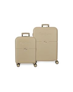 PEPE JEANS ACCENT ABS Set kofera 2/1 - champagne