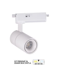 FORMA LED šinski reflektor CCT 12W 3000K,4000K,6400K TL08-12CCT WH