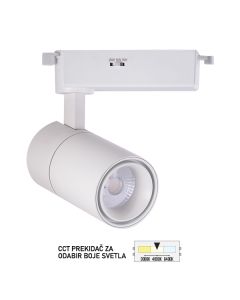 FORMA LED šinski reflektor CCT 20W 3000K,4000K,6400K TL08-20CCT WH