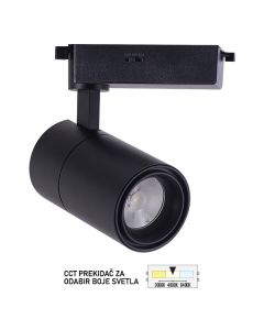 FORMA LED šinski reflektor CCT 30W 3000K,4000K,6400K TL08-30CCT BK