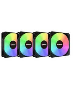 RAIDMAX Ventilator 4x 120mm kit Black Infinity ARGB , NV-X120FBDC4