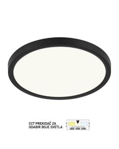 FORMA LED plafonjera 18W 3000K,4000K,6400K LP-701-18 BK