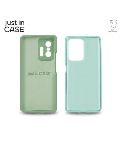 JUST IN CASE Maska 2u1 Extra case MIX za Mi 11T/11T pro 128GB, zelena - MIX305GN