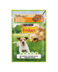 FRISKIES Vlažna hrana za pse Dog piletina i šargarepa 85g - 8445290751065