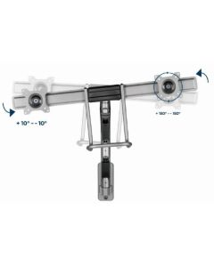 GEMBIRD Nosač MA-WA2-02 dupli, za monitor, 17