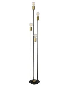 RABALUX Podna lampa Lanny crna, E27 15W - 4561-1
