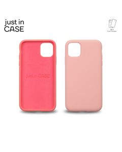 JUST IN CASE 2u1 Extra case MIX za iPhone 11, roze/puder roze - MIXPL102PK