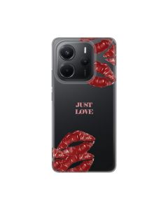 Maska za Xiaomi Redmi Note 14 4G (SRB) Just Love Pink Silikonska Print Skin