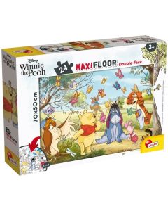 LISCIANI Puzzle Maxi Winnie The Pooh 2u1 složi I oboji - 24 dela - 46236