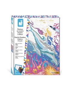 JANOD Kreativni set bojenje po brojevima Delfini - J07981