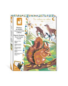JANOD Kreativni set bojenje po brojevima Šumske životinje - J07983